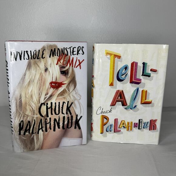 Invisible Monsters Remix Tell-All Chuck Palahniuk Thriller Fiction Lot Hardcover - Picture 1 of 4